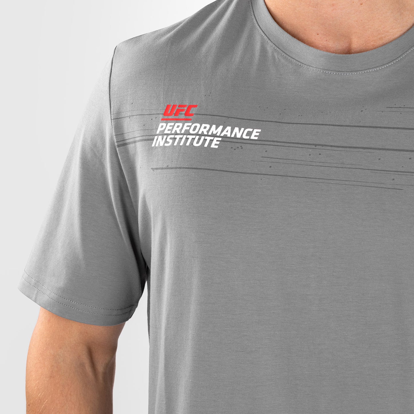 UFC Venum Performance Institute 2.0 남성용 티셔츠 – 그레이