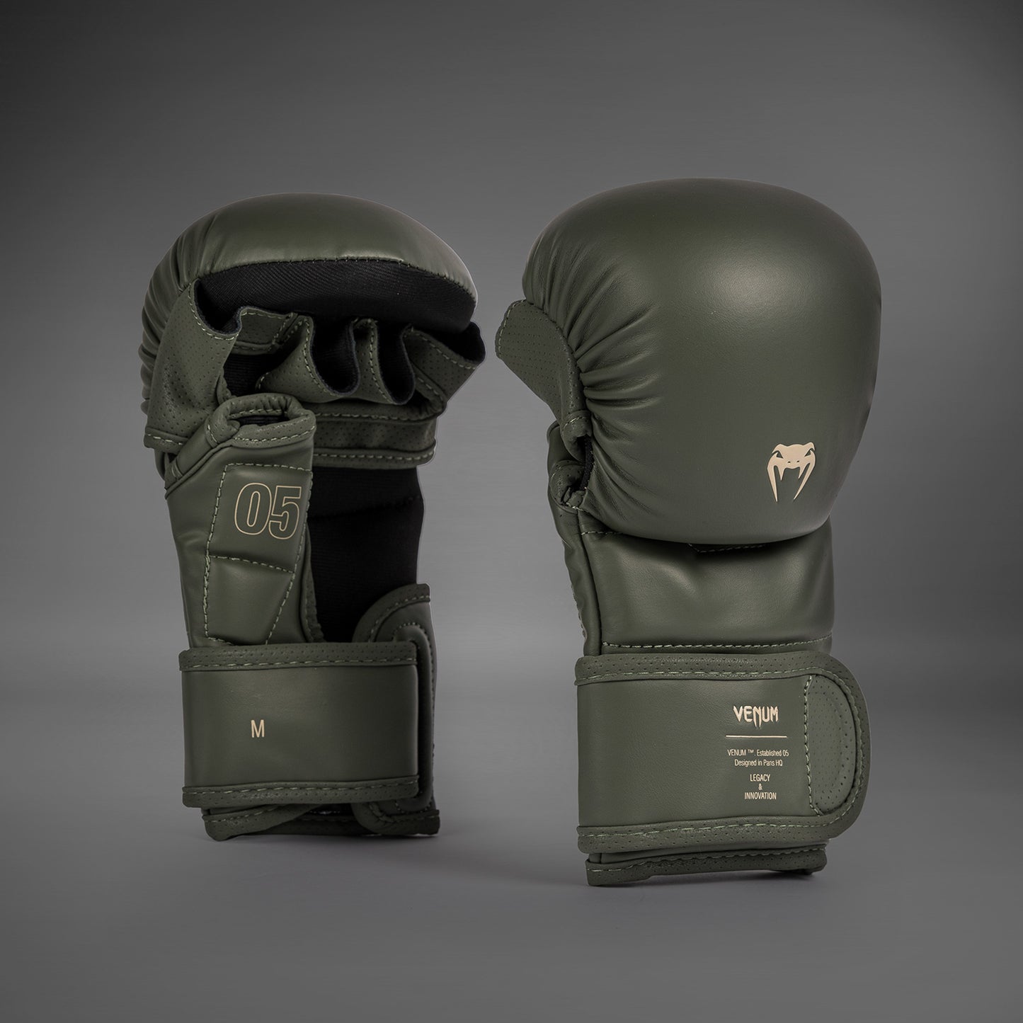 Venum Impact Evo MMA 스파링 글러브 – 밀리터리 그린
