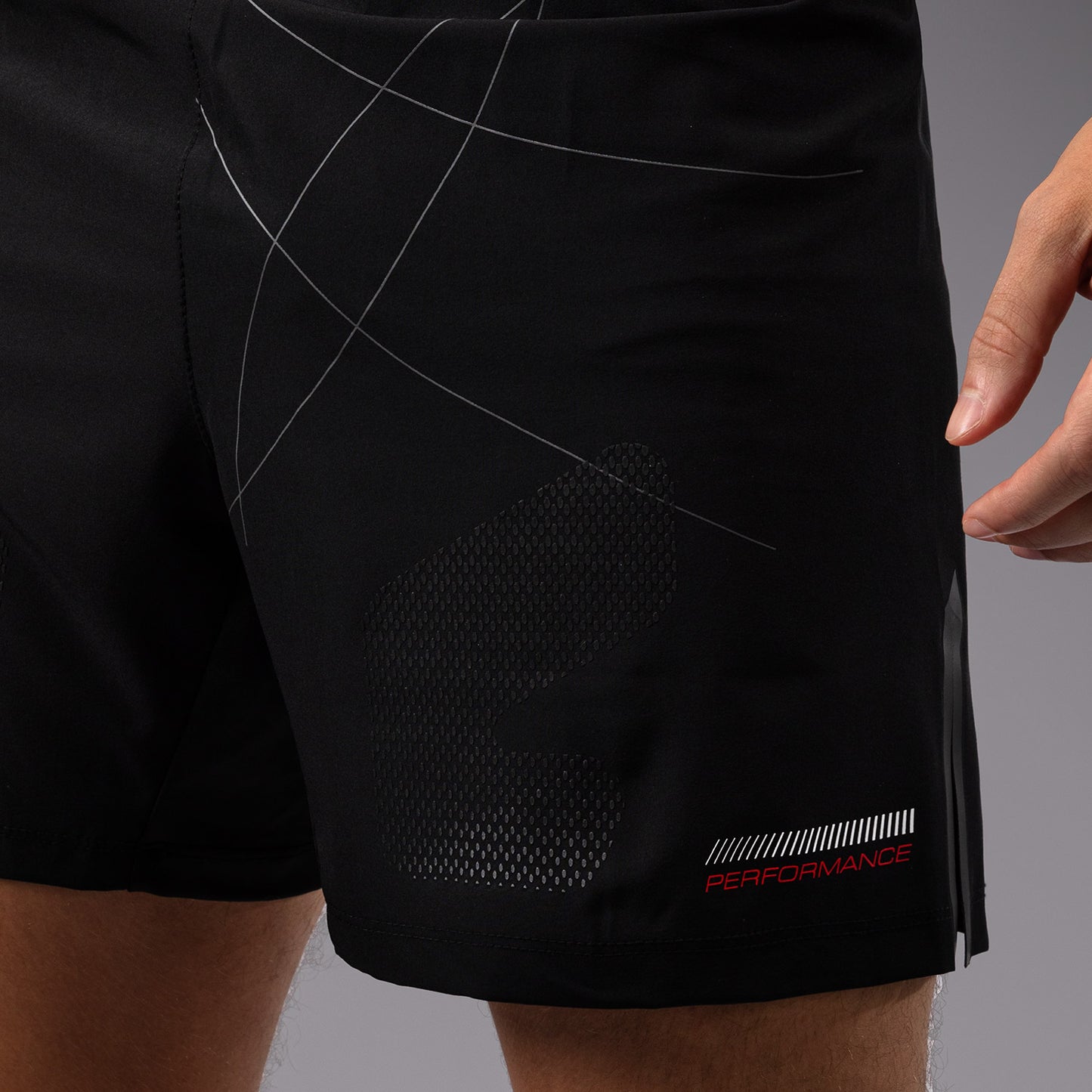 Venum Tactical XT 파이트 쇼츠 – 블랙/파이어 레드