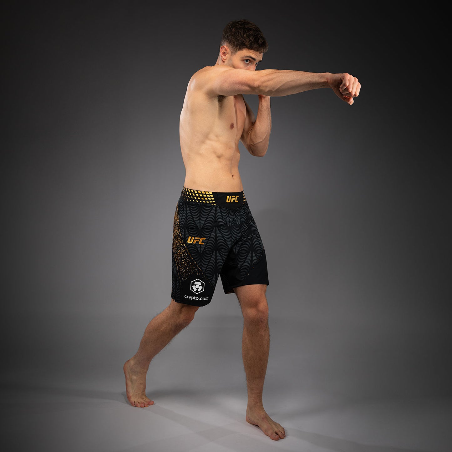 남성용 UFC Zenith by Venum Champion 오센틱 파이트 나이트 롱 핏 파이트 쇼츠