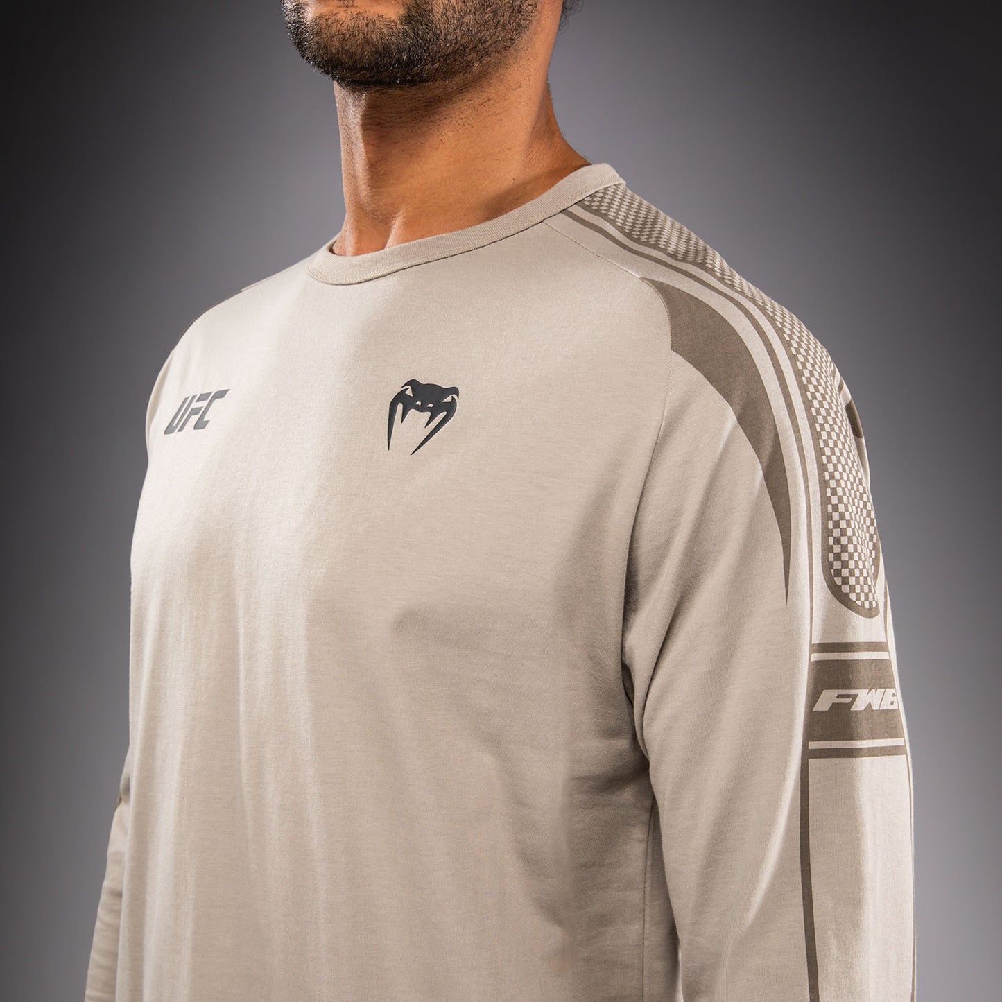 Venum UFC Unity by Venum Authentic Fight Week 남성 긴팔 티셔츠 - 샌드