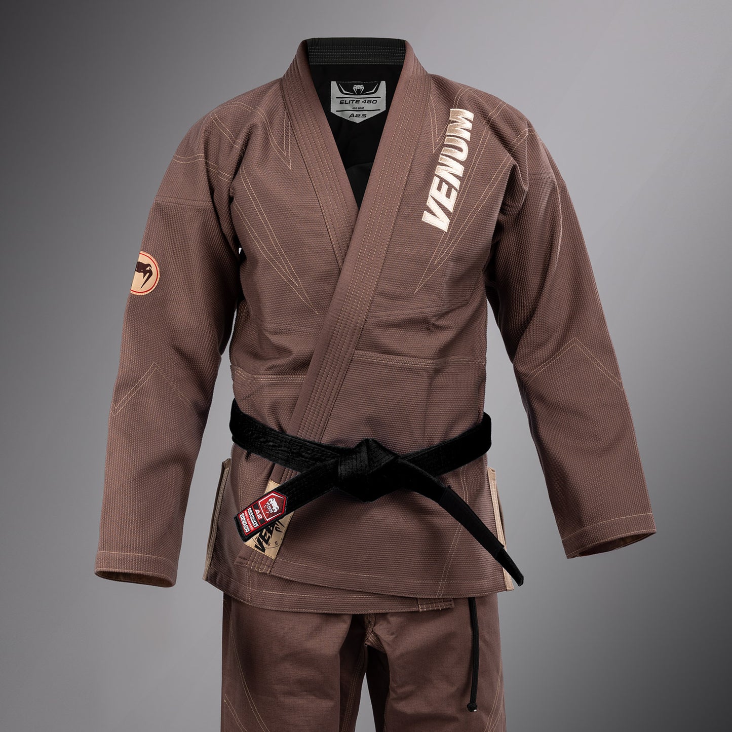 Venum Elite 5.0 브라질리언 주짓수 도복 (450 gsm) – 초콜릿 브라운