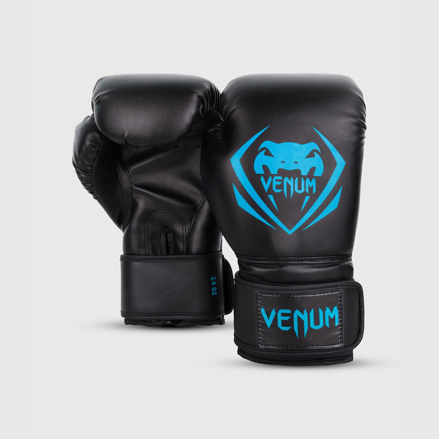 Venum Contender 복싱 글러브 – 블랙/시안