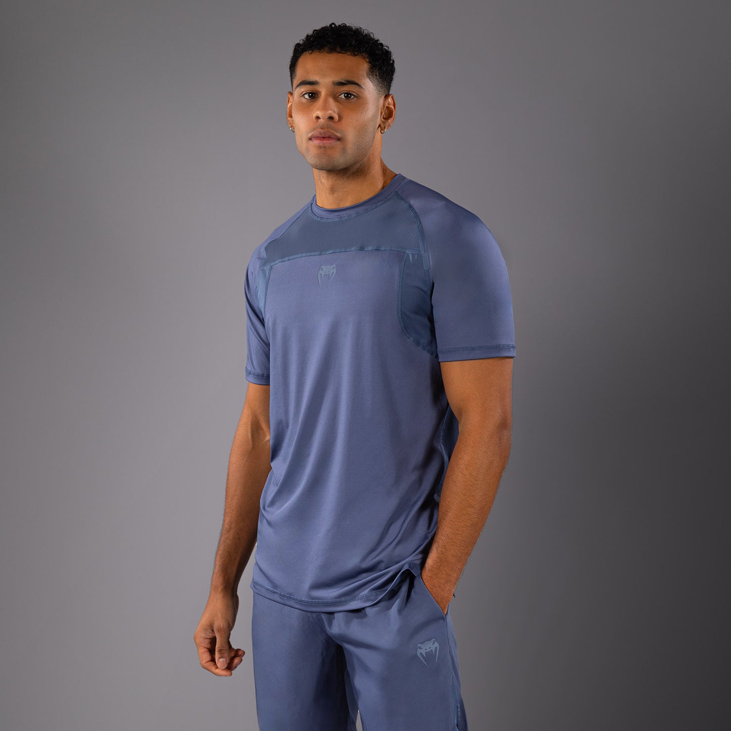 Venum G-Fit Air 남성용 드라이 테크 티셔츠 – 포기 블루
