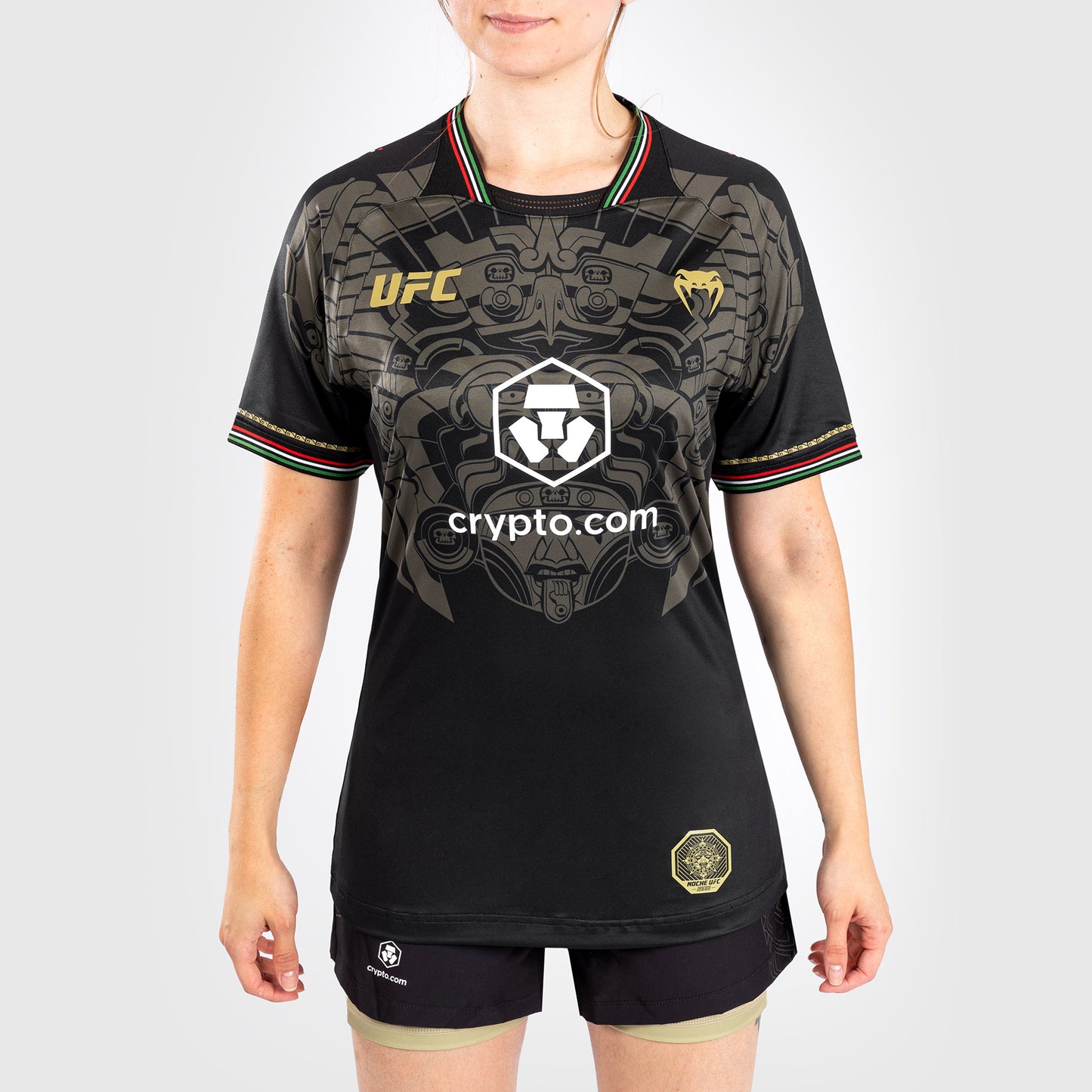 Noche UFC by Venum Authentic Fight Night 여성용 워크아웃 저지 – 블랙
