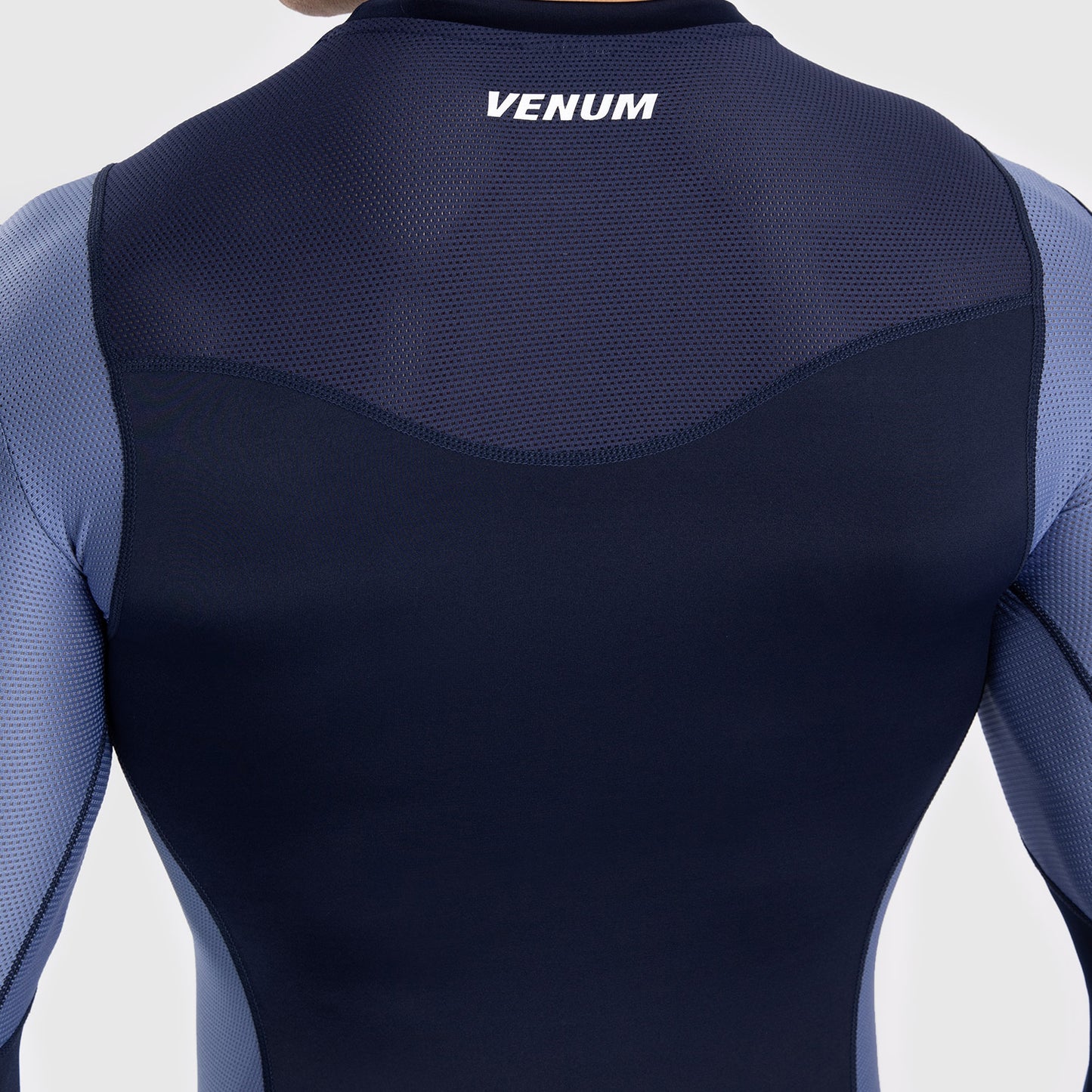 Venum Tempest 남성용 긴팔 래쉬가드 – 네이비 블루/블루