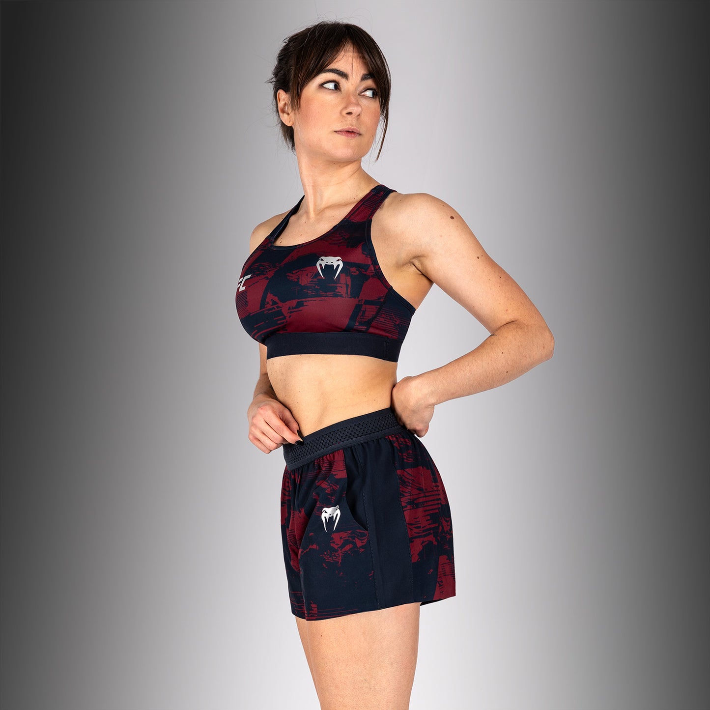Women's UFC Zenith by Venum 네이비 블루 어센틱 파이트 위크 스포츠 브라