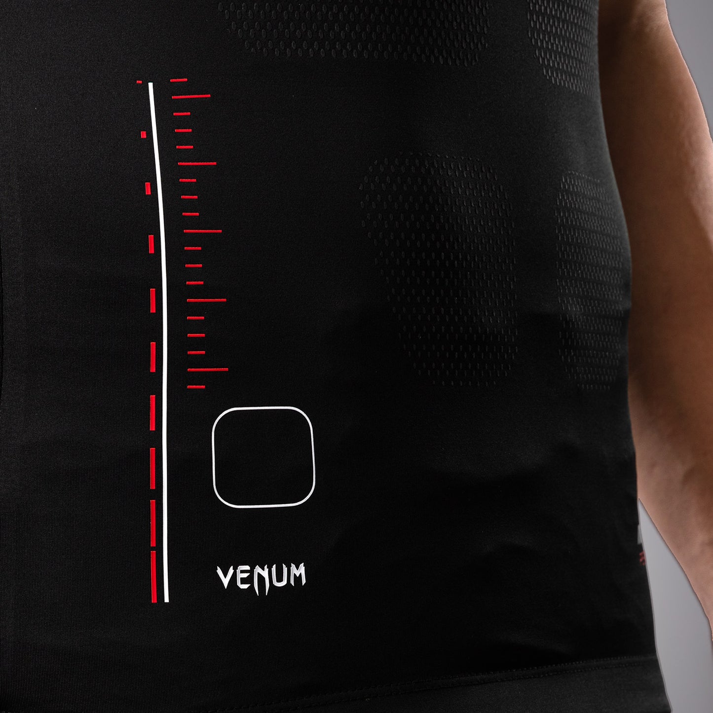 Venum Tactical XT 민소매 래쉬가드 – 블랙/파이어 레드