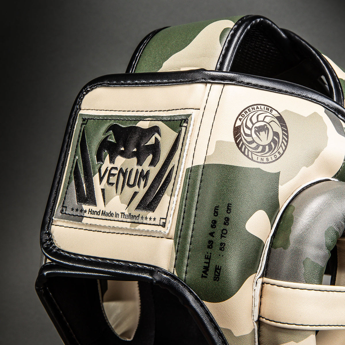 Venum Elite Camo 헤드기어 – 카키/오프 화이트