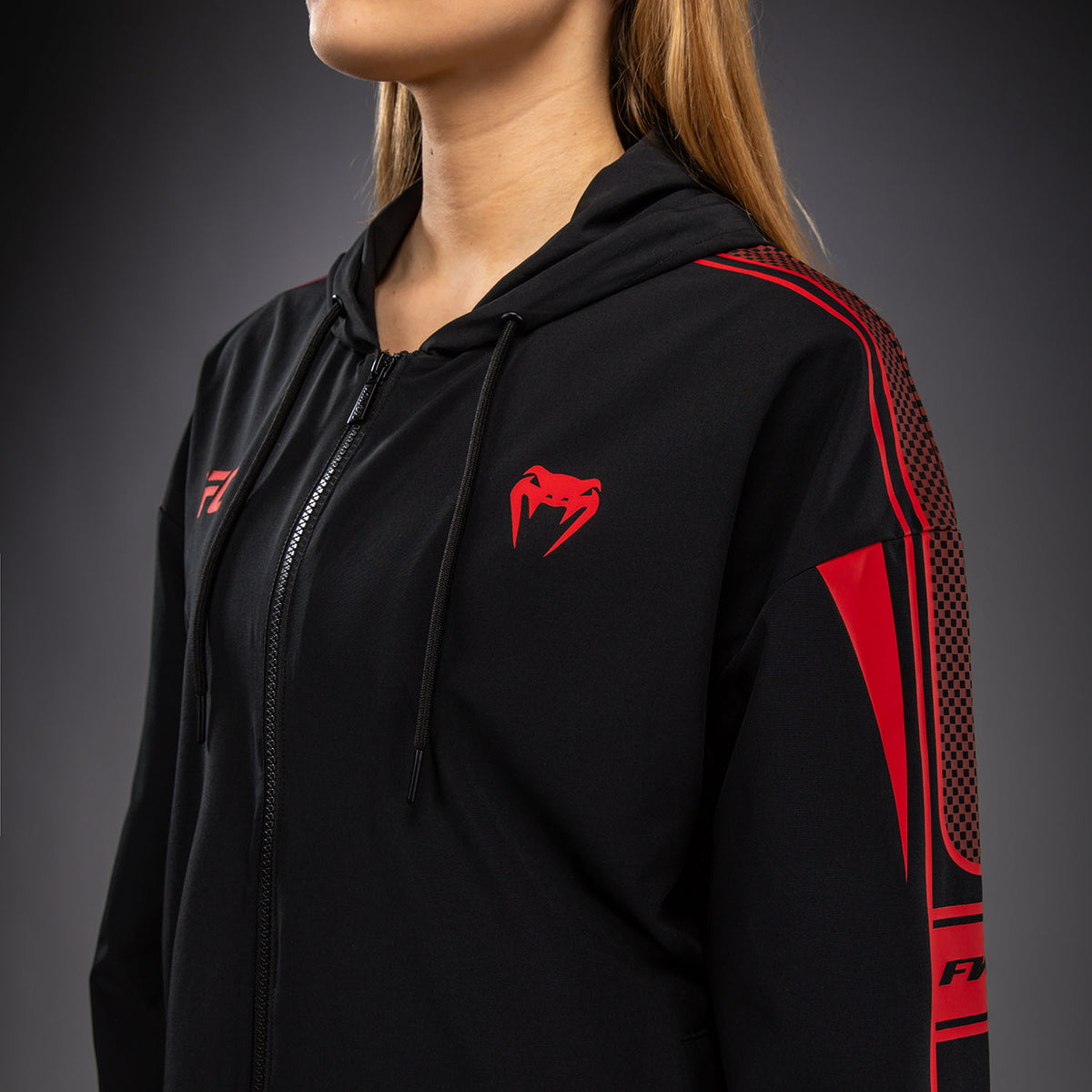 Venum UFC Unity by Venum Authentic Fight Week 여성 집업 후디 - 블랙