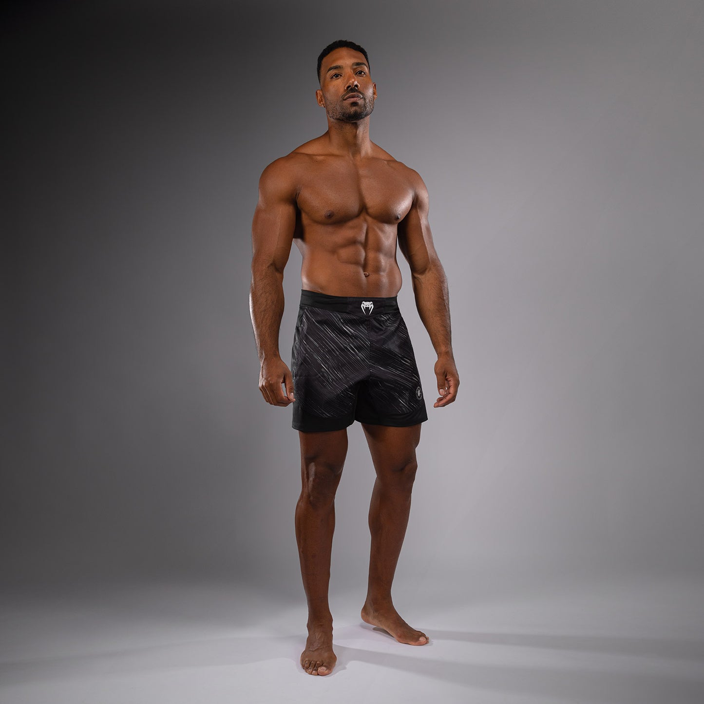 Venum Rapid Light 파이트 쇼츠 – 블랙/스톰 그레이