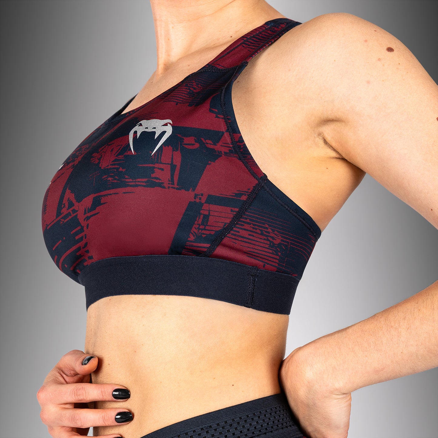 Women's UFC Zenith by Venum 네이비 블루 어센틱 파이트 위크 스포츠 브라