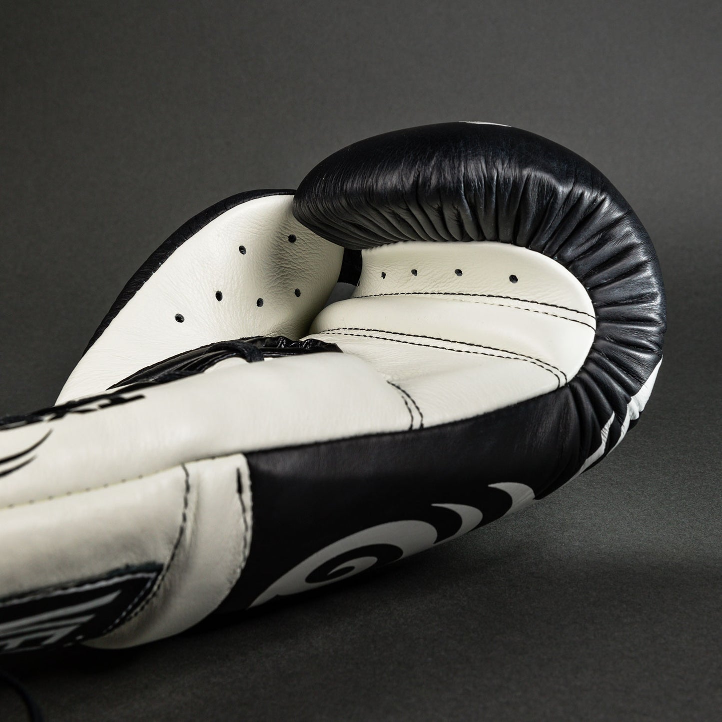 Venum Giant 2.0 Mike Tyson Pro 복싱 글러브 with Laces – 딥 블랙/옵티컬 화이트