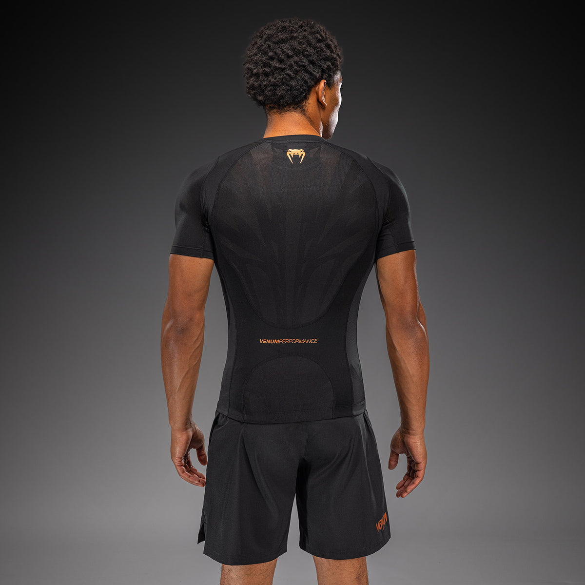 Venum G-Fit Revolution 반팔 래시가드 - 블랙/코퍼