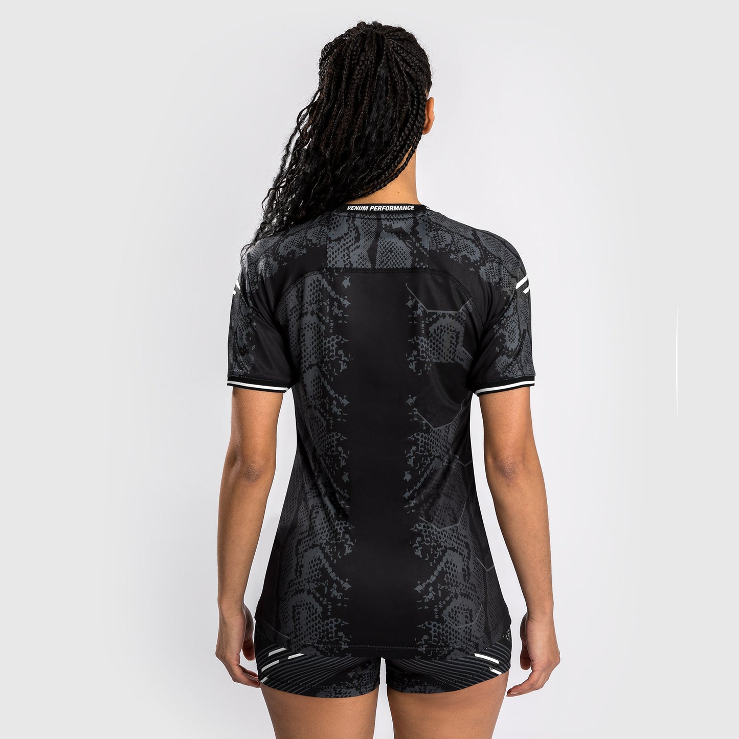 UFC Adrenaline by Venum Authentic Fight Night 여성용 워크아웃 저지 – 블랙