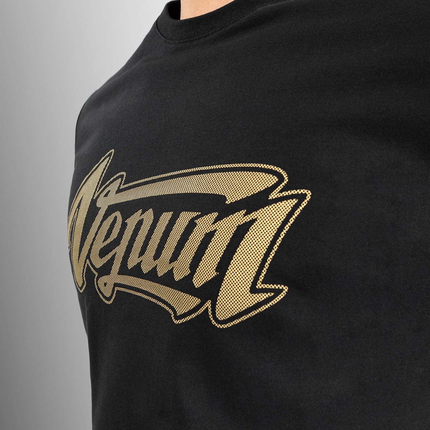 Venum Absolute 2.0 코튼 티셔츠 – 블랙/골드