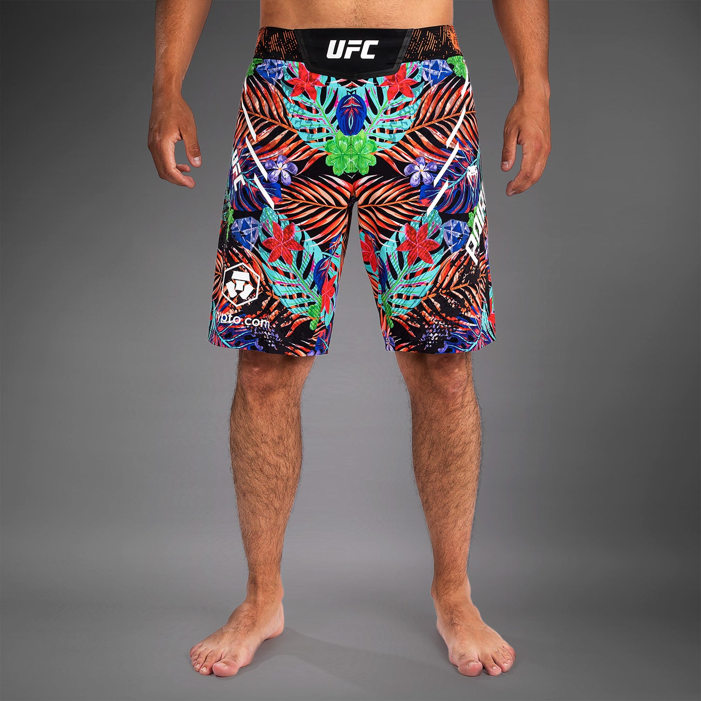 Men's UFC Unrivaled by Venum 블루 Dustin Poirier 롱 핏 파이트 쇼츠