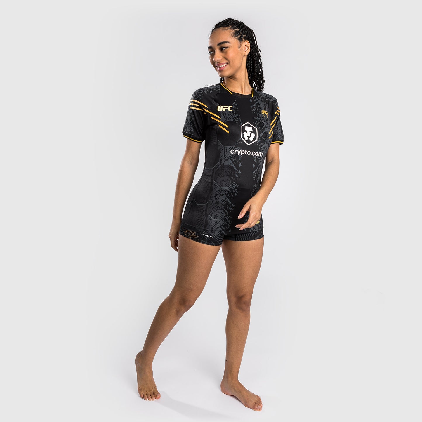 UFC Adrenaline by Venum Authentic Fight Night 여성용 워크아웃 저지 – 챔피언
