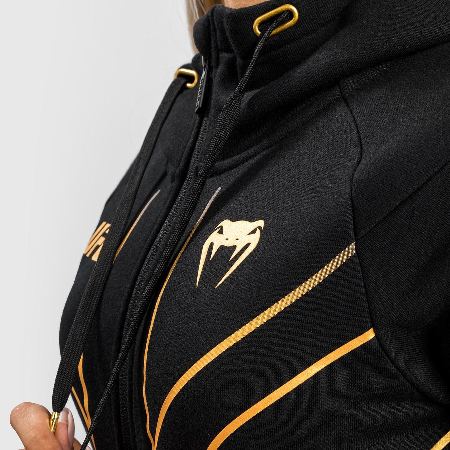 UFC Venum Fight Night 2.0 Replica 여성용 풀 집업 후디 – 챔피언