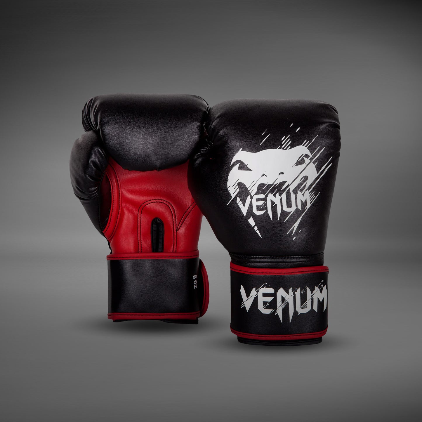 Venum Contender 키즈용 복싱 글러브 – 블랙/레드