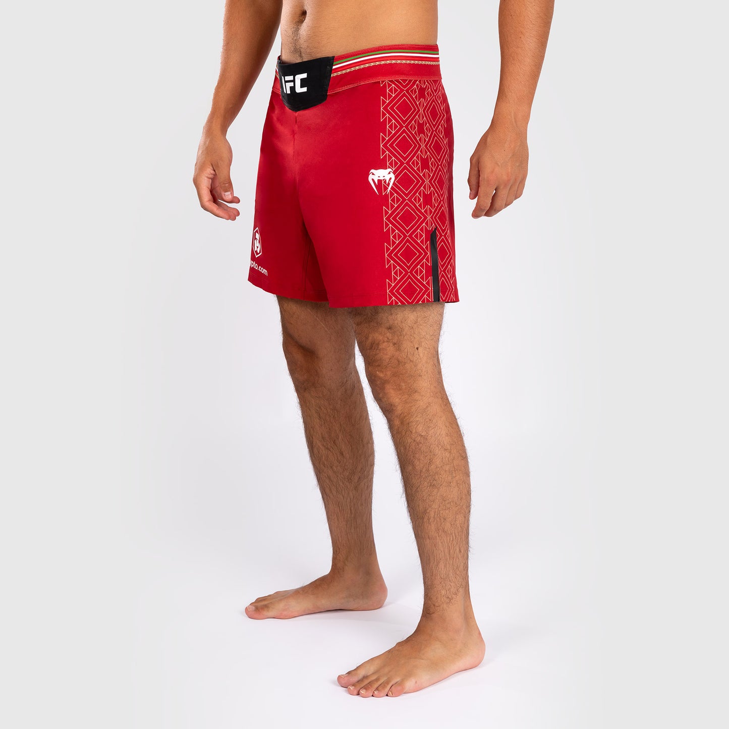 Noche UFC by Venum Authentic Fight Night 남성용 파이트 쇼츠 – 숏 핏 – 레드