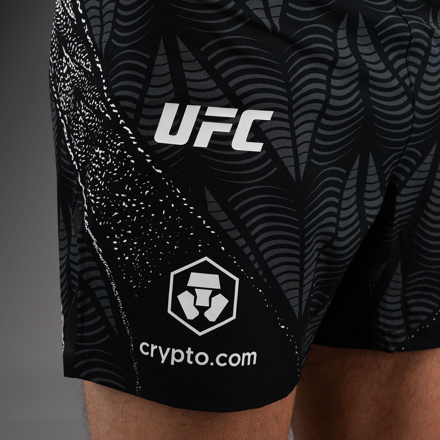 남성용 UFC Zenith by Venum 블랙 오센틱 파이트 나이트 파이트 쇼츠