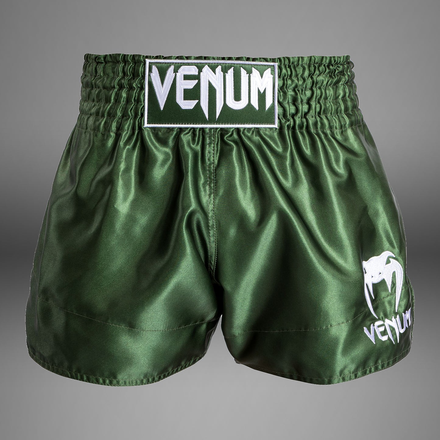 Venum Classic 무에타이 쇼츠 – 카키/화이트