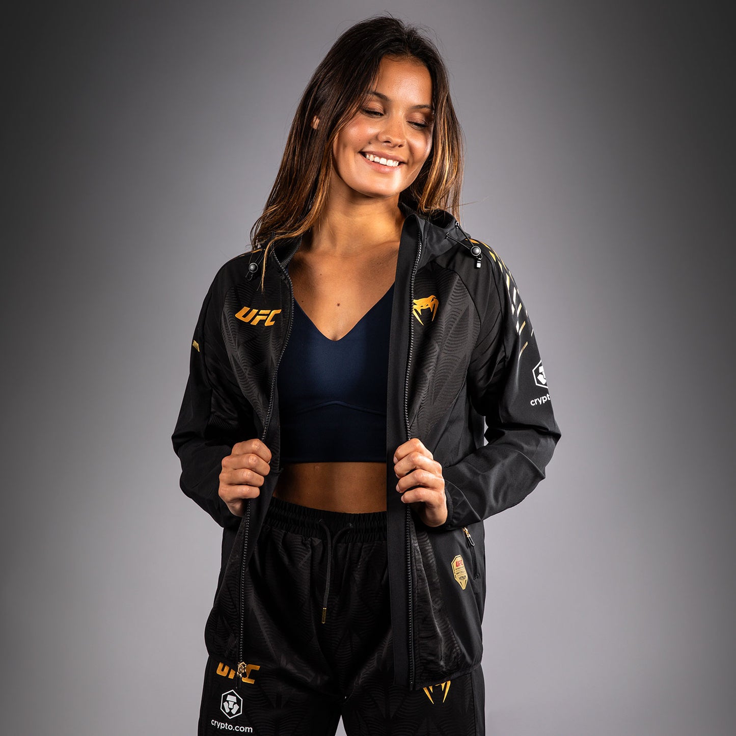 Women's UFC Zenith by Venum 챔피언 오센틱 파이트 나이트 워크아웃 후디