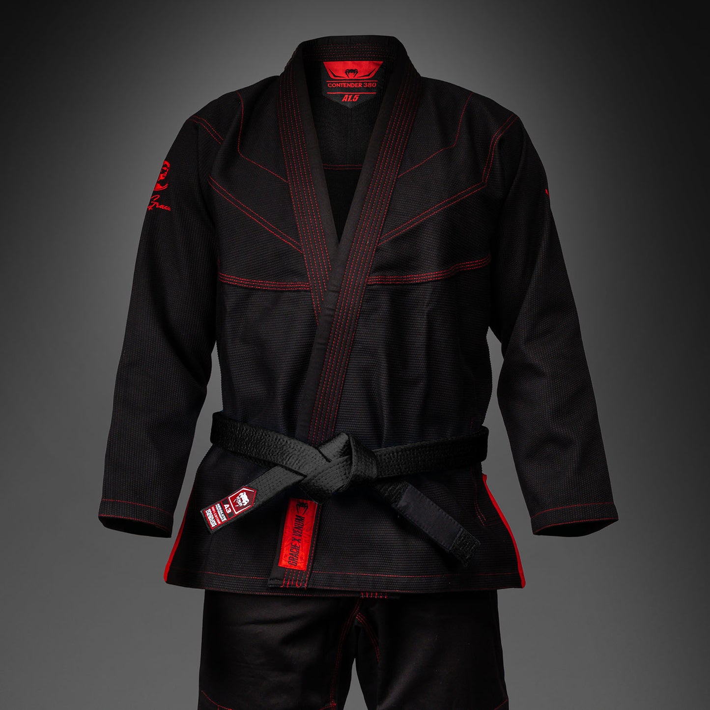 Venum X Roger Gracie Academy 주짓수 도복 – 블랙/레드