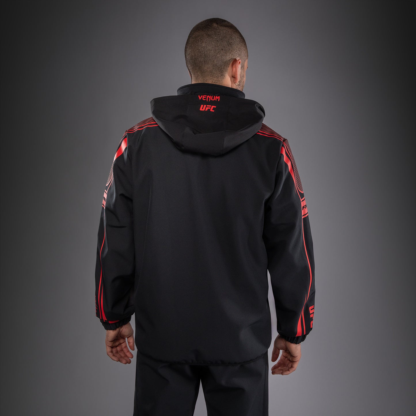 Venum UFC Unity by Venum Authentic Fight Week 남성 집업 후디 - 블랙