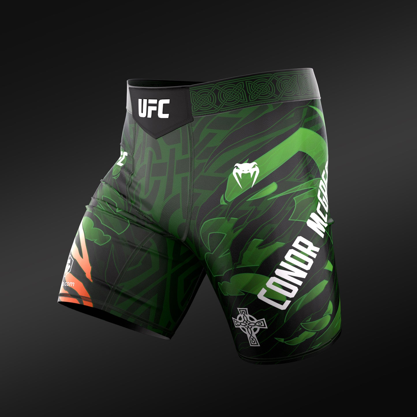 VENUM의 UFC Unrivaled 코너 맥그리거 남성용 발레 투두 반바지 - 그린