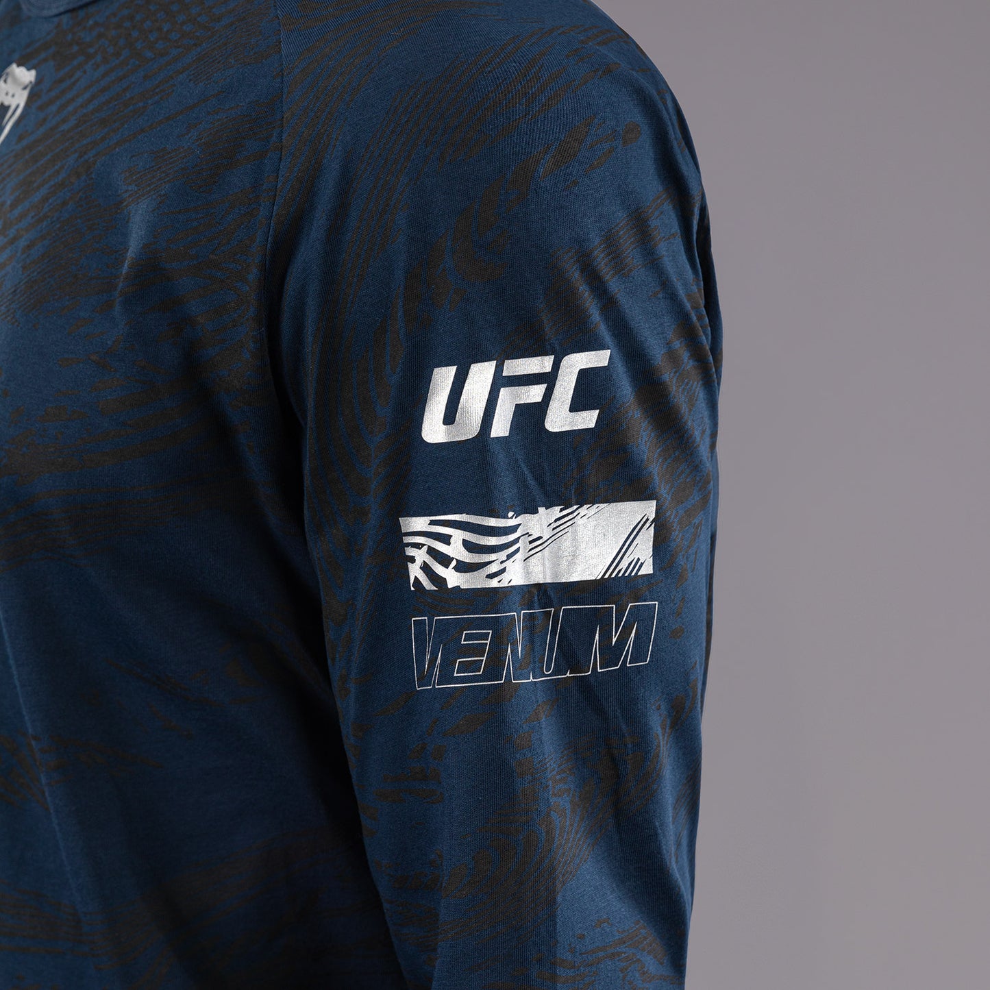 UFC Fusion by Venum Fight Week 남성용 긴팔 티셔츠 – 오션 그린