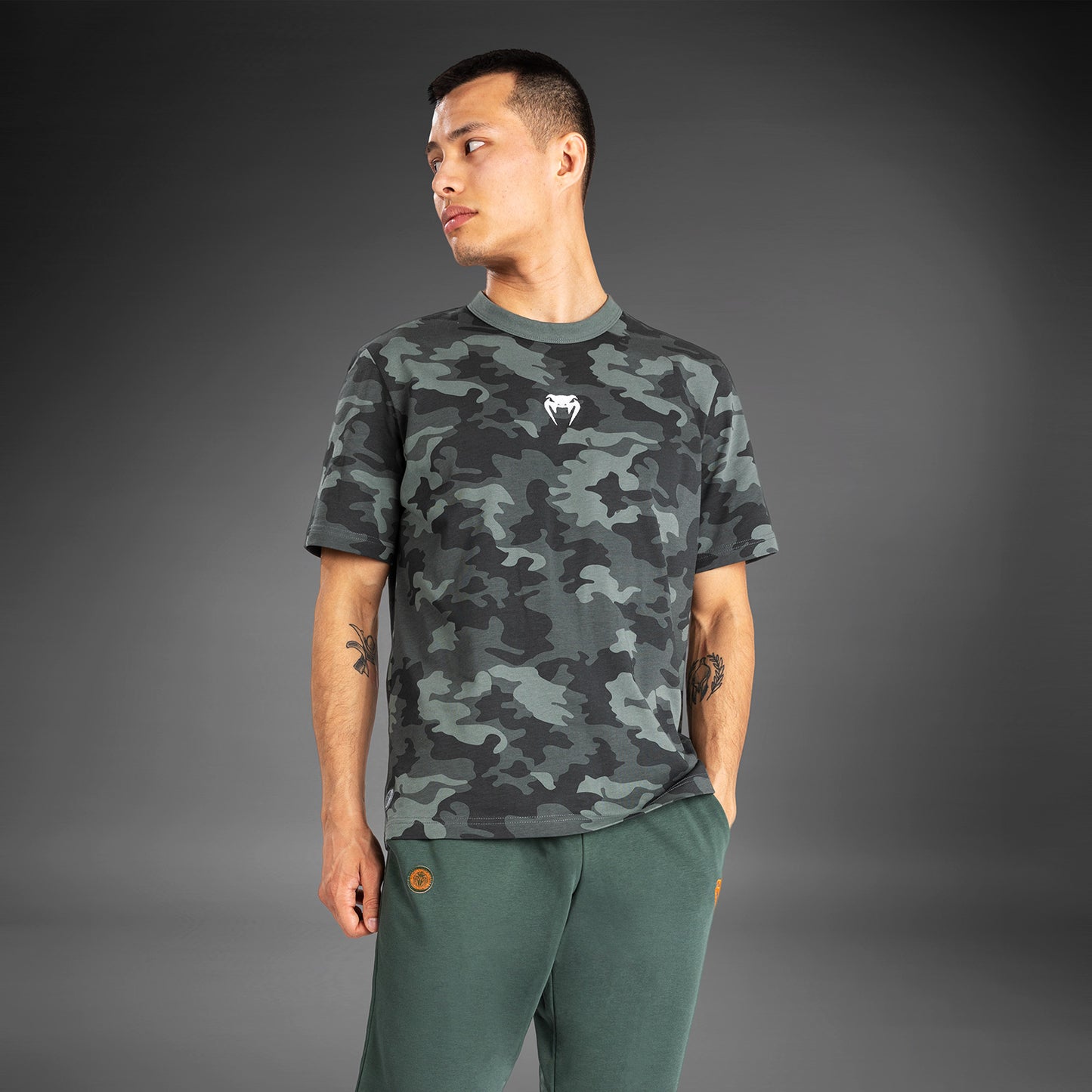 Venum Vortex XL 남성용 티셔츠 – 카키 카모