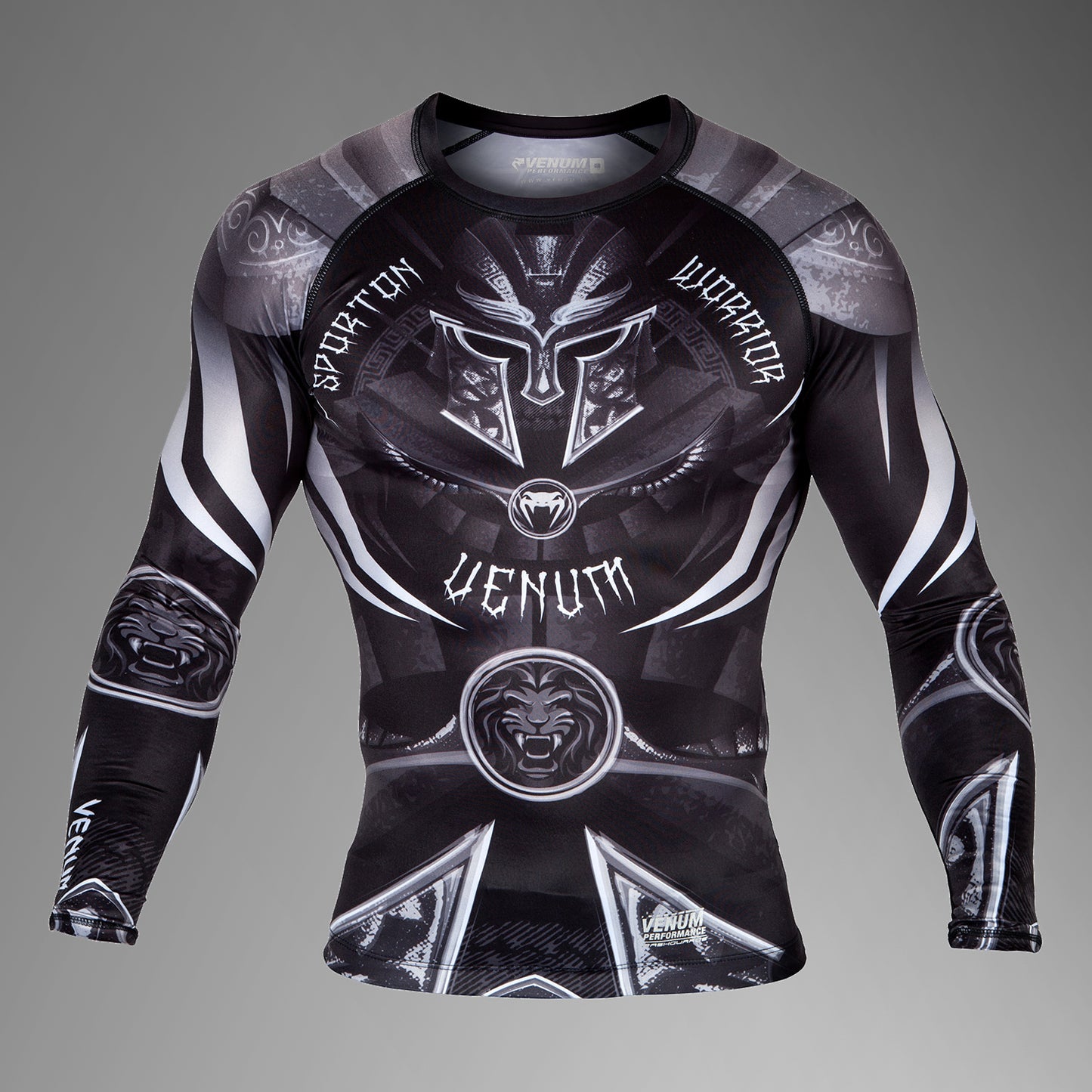 Venum Gladiator 3.0 래쉬가드 – 긴팔 – 블랙/화이트