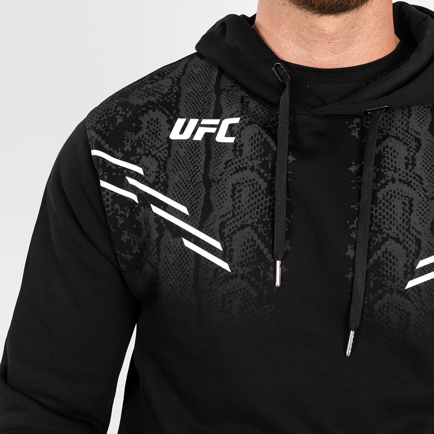 UFC Adrenaline by Venum Replica 남성용 풀오버 후디 – 블랙