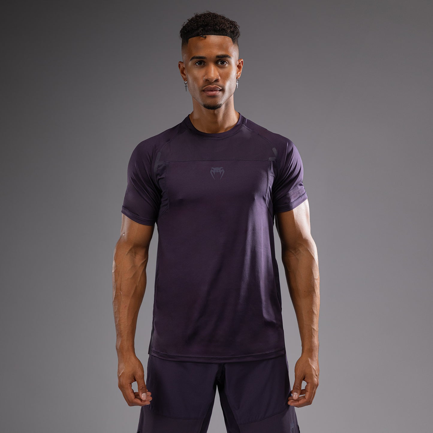 Venum G-Fit Air 남성용 드라이 테크 티셔츠 – 다크 퍼플