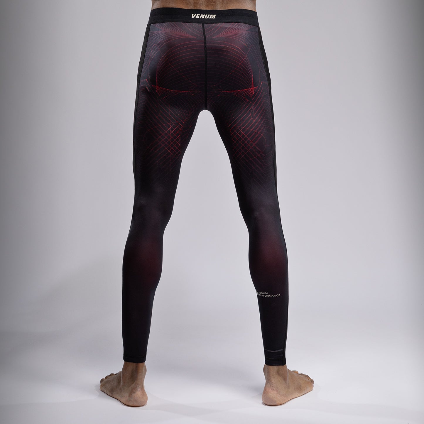 Venum G-Fit Air 남성용 스패츠 – 딥 블랙/파이어 레드