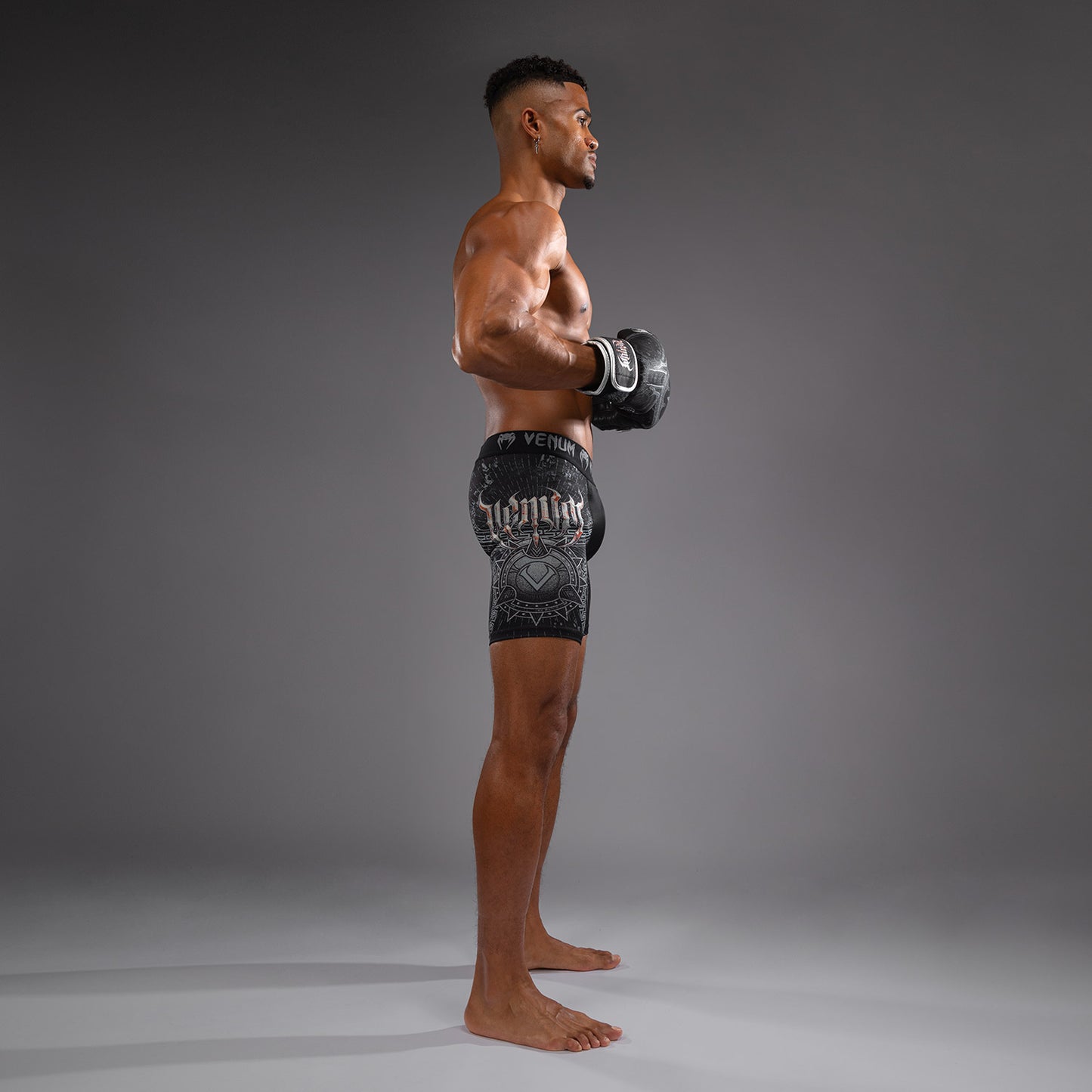 Venum Gladiator 5.0 남성용 발리 투도 쇼츠 – 블랙/실버