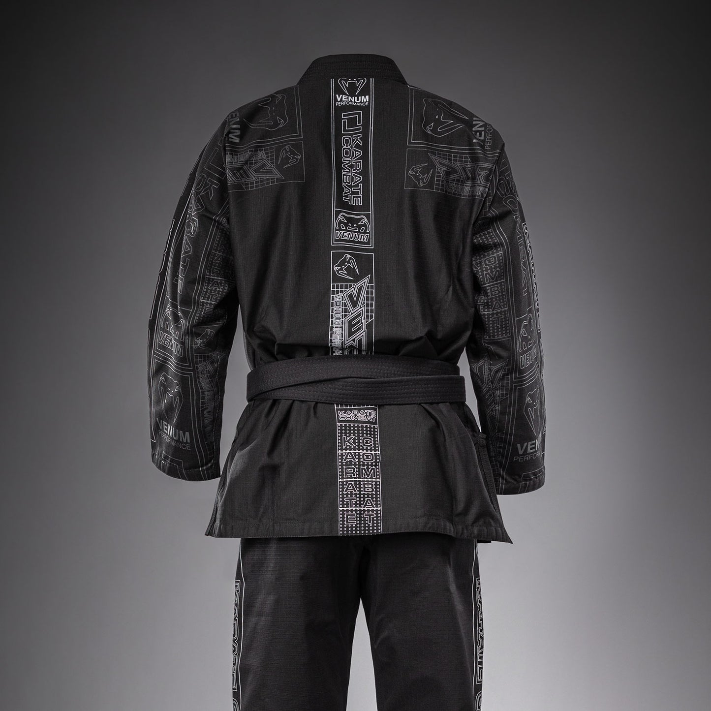 Karate Combat by Venum BJJ 도복 – 블랙/그레이