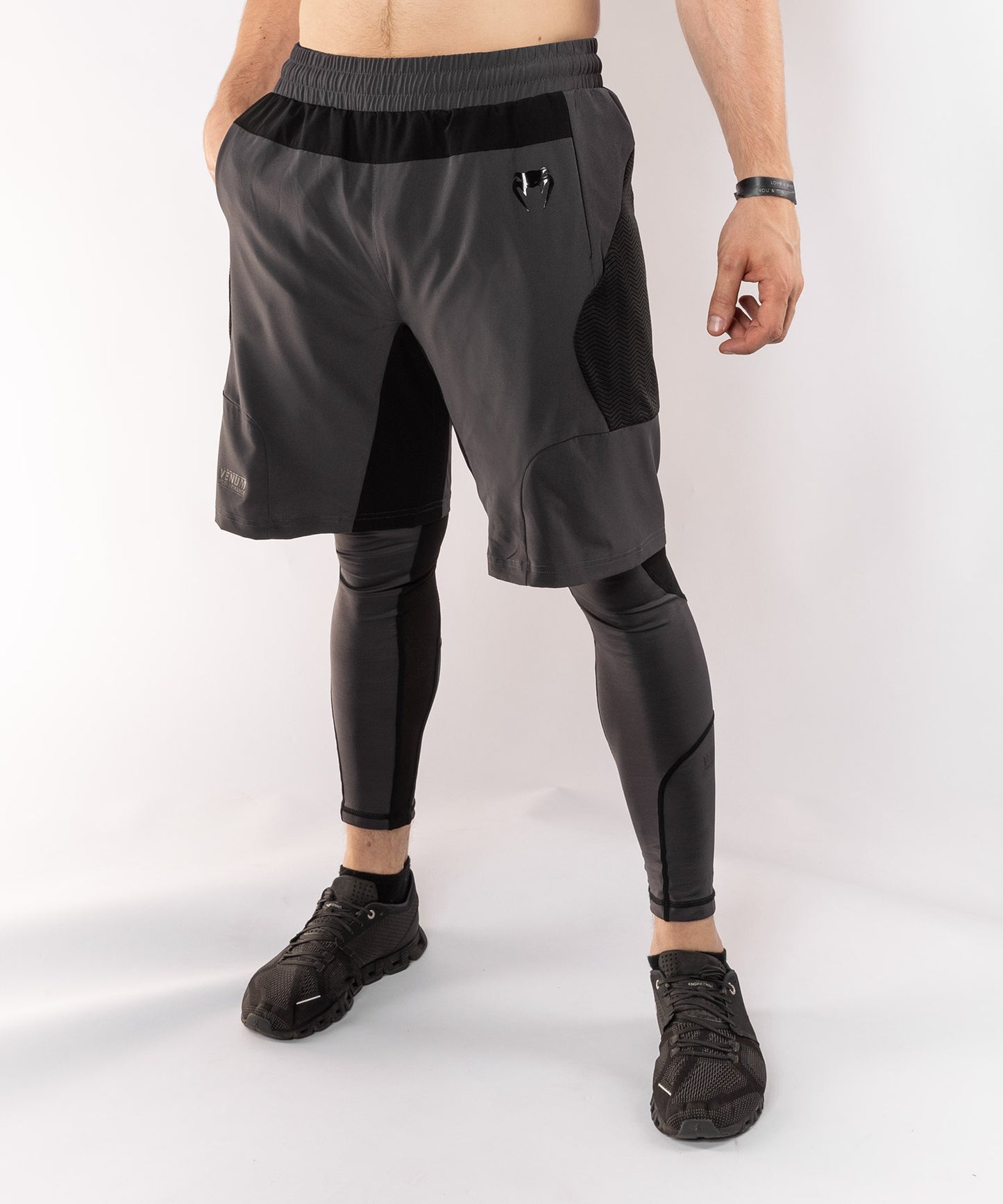 Venum G-Fit Training Shorts - Grey/Black