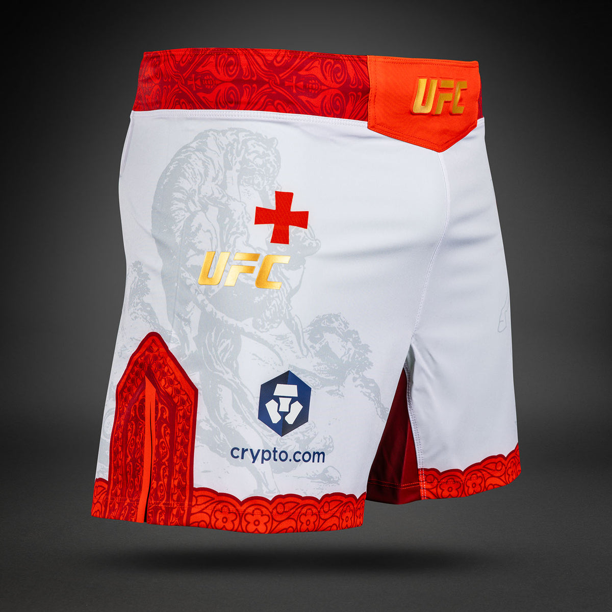 남성용 UFC Unrivaled by Venum 화이트 Merab Dvalishvili 피트 파이트 쇼츠