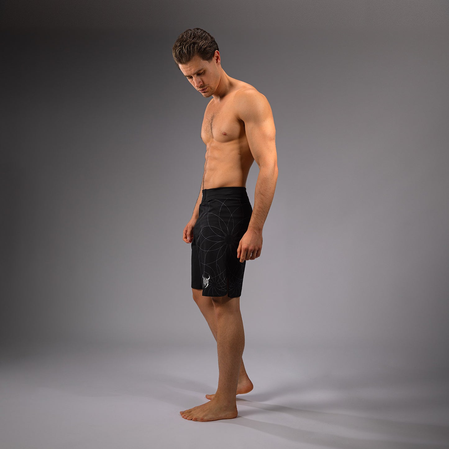 Venum Gladiator 5.0 남성용 파이트 쇼츠 – 블랙/실버