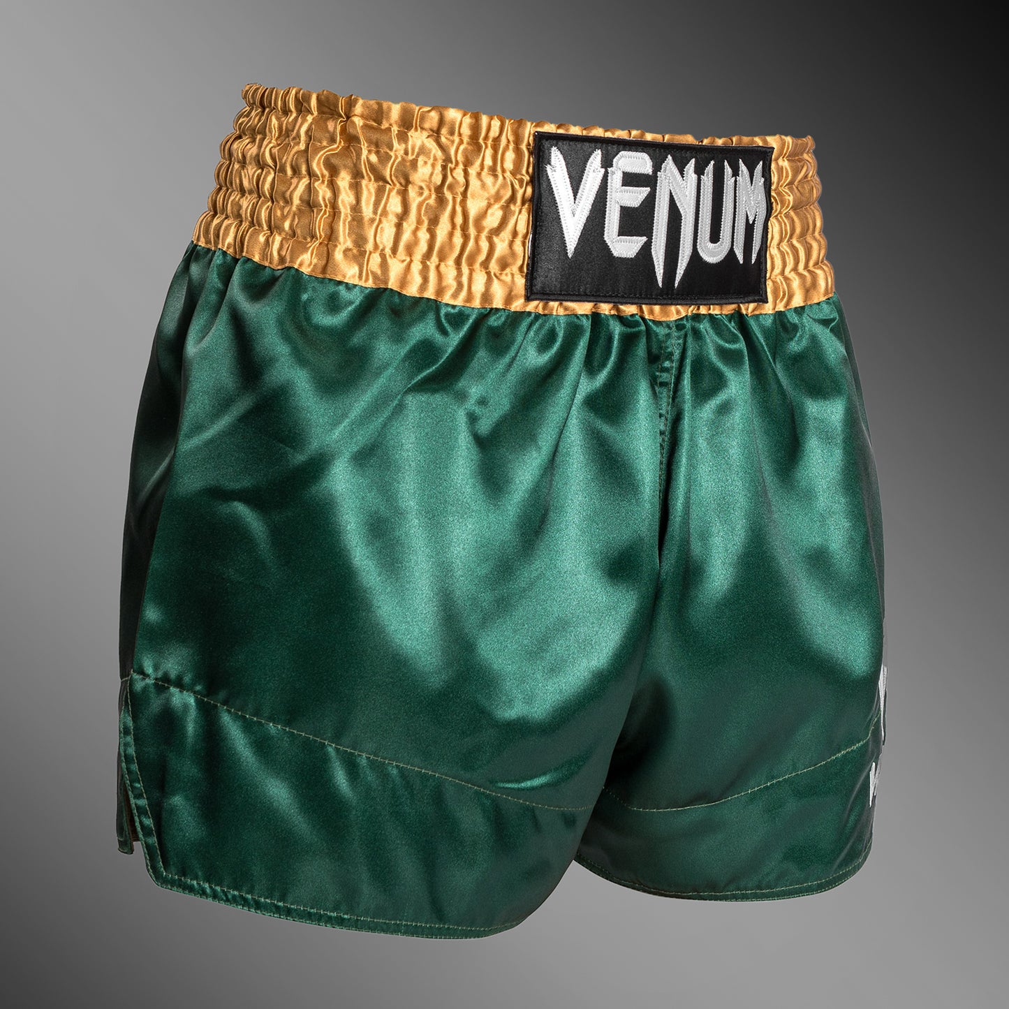 Venum Classic 무에타이 쇼츠 – 그린/골드/화이트