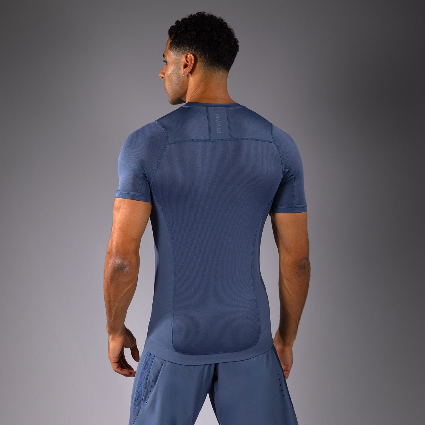 Venum G-Fit Air 남성용 반팔 래쉬가드 – 포기 블루