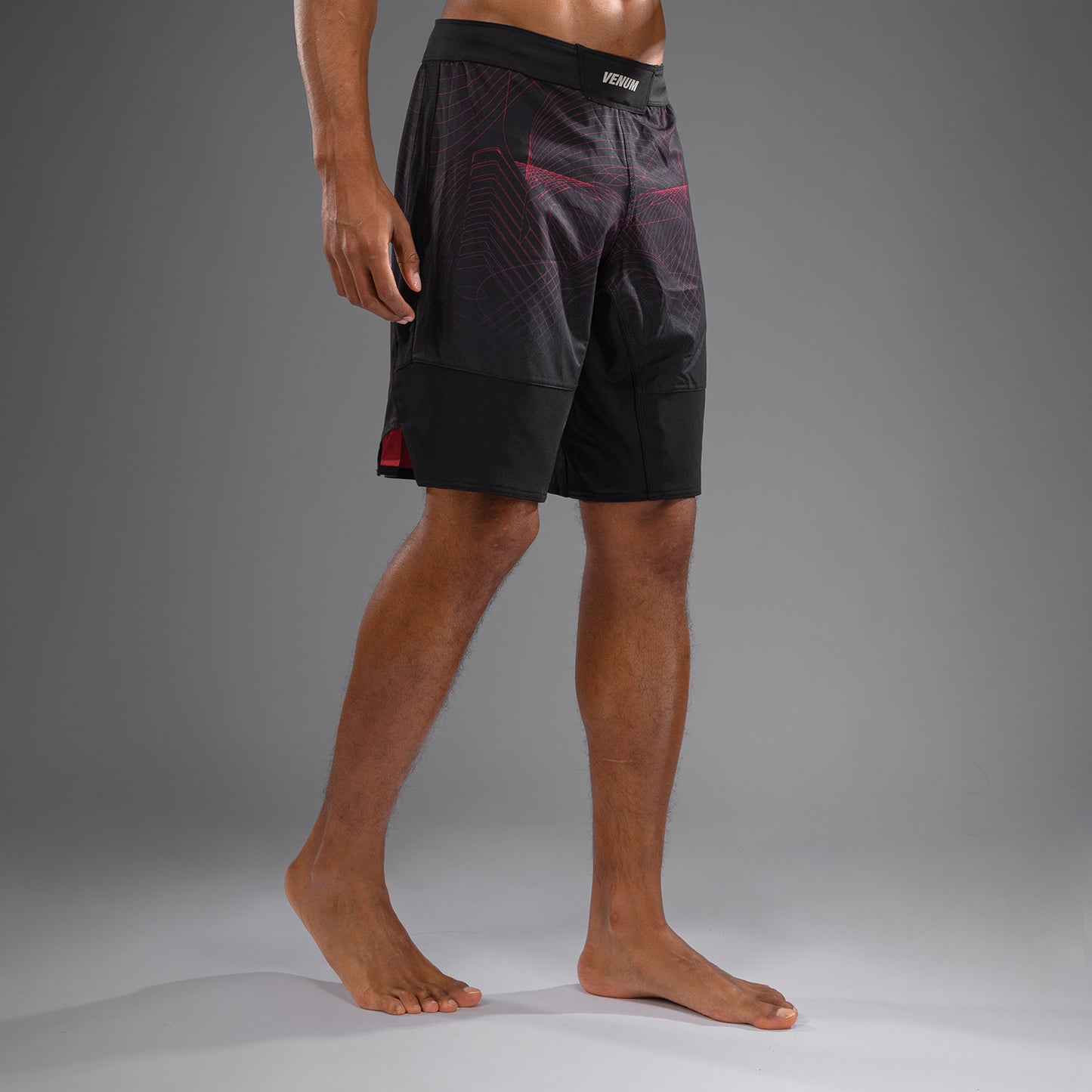 Venum G-Fit Air 남성용 파이트 쇼츠 – 딥 블랙/파이어 레드