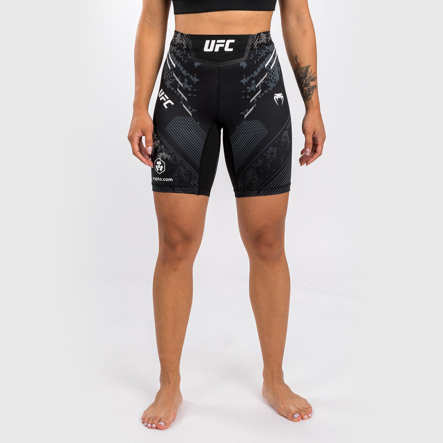 UFC Adrenaline by Venum 여성용 발리 투도 쇼츠 – 롱 핏 – 블랙