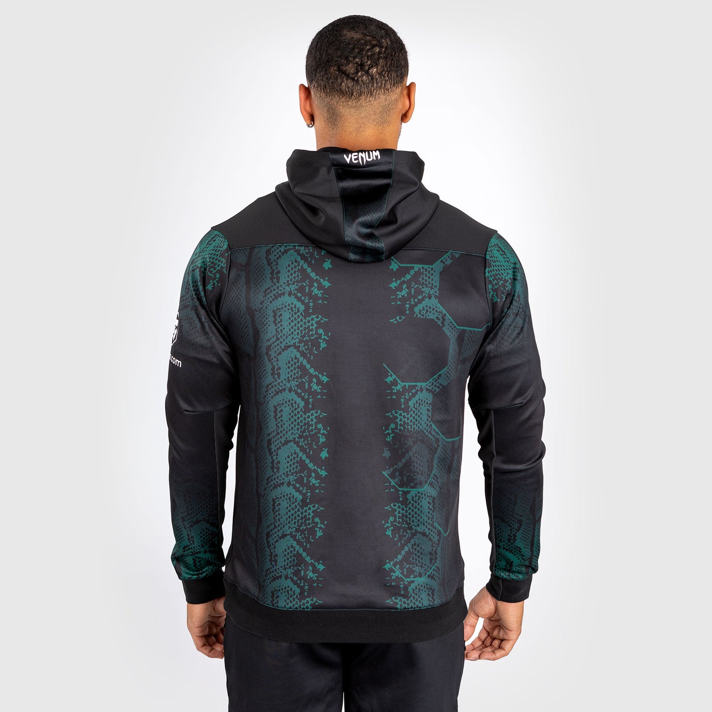 UFC Adrenaline by Venum Authentic Fight Night 남성용 워크아웃 후디 – 그린/블랙