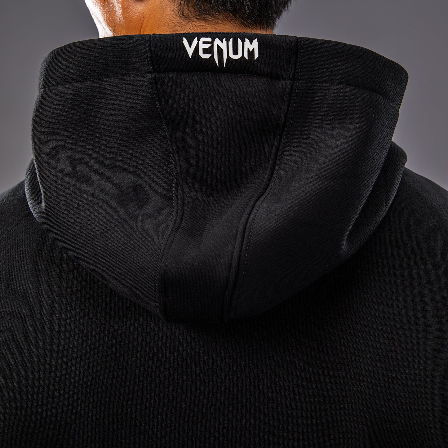 UFC Fusion by Venum 남성용 레플리카 집업 후디 – 블랙