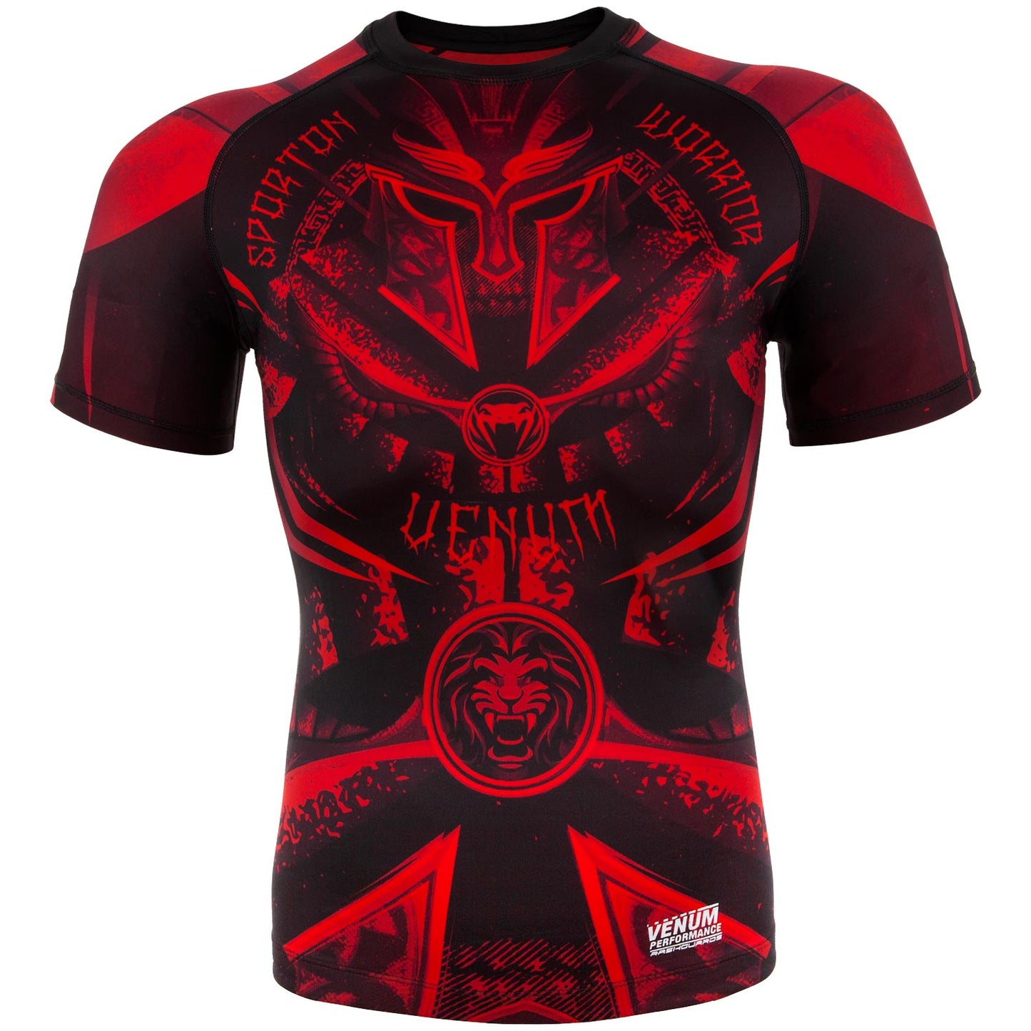 Venum Gladiator 3.0 래쉬가드 – 블랙/레드 – 반팔