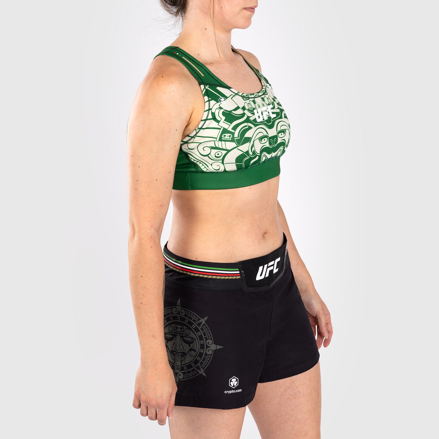 Noche UFC by Venum Authentic Fight Night 여성용 스포츠 브라 – 그린